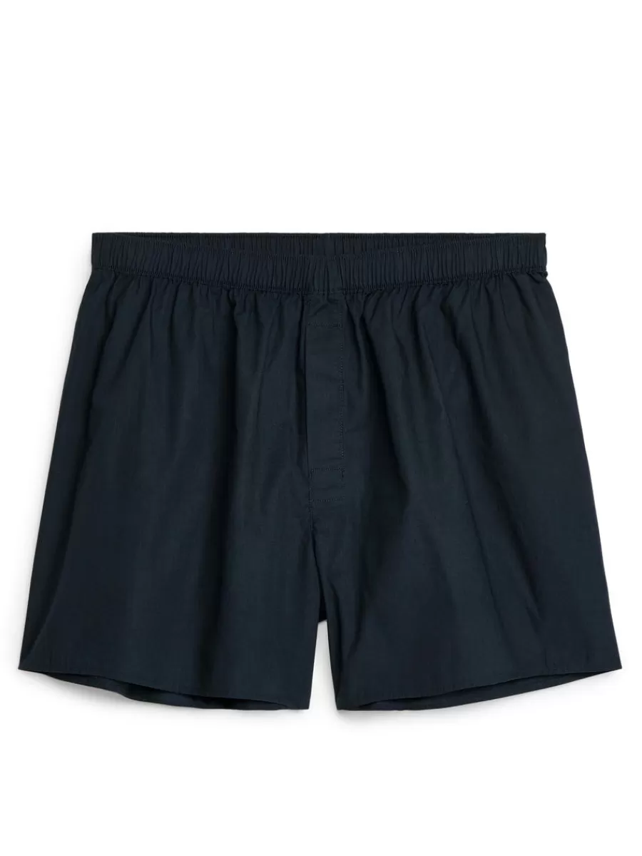 Best Sale ARKET Woven Boxers, Set Of 2 Dark Blue