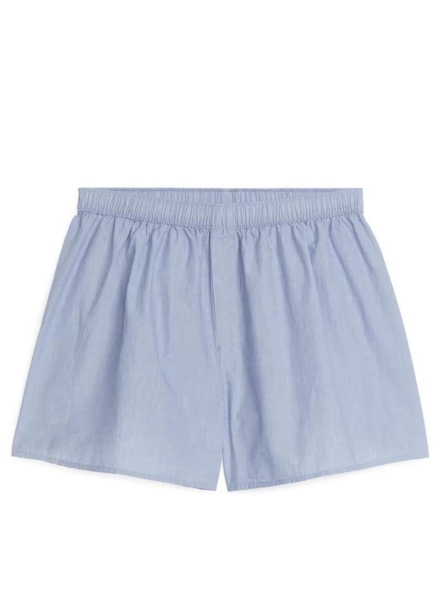 New ARKET Woven Boxers, Set Of 2 Blue Melange