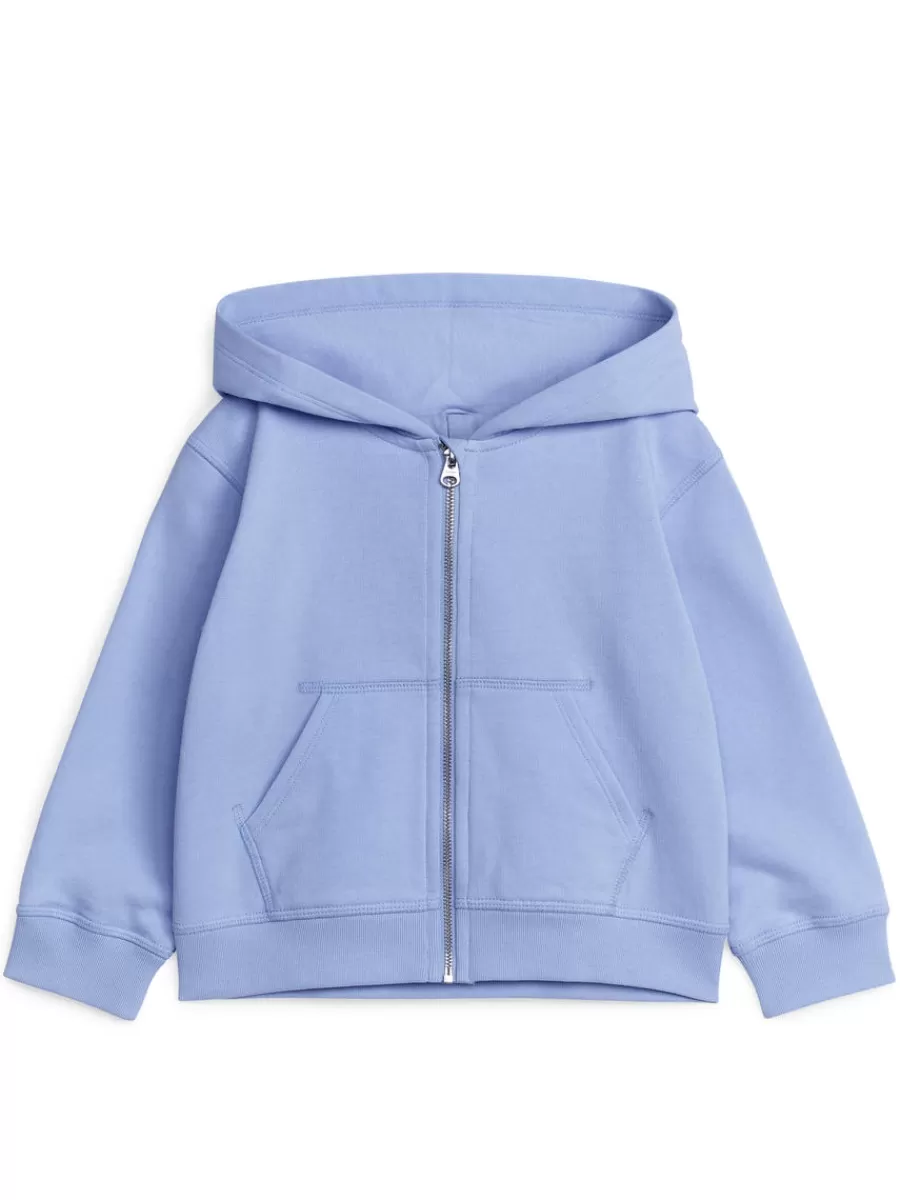 Hot ARKET Zip Hoodie Dusty Light Blue