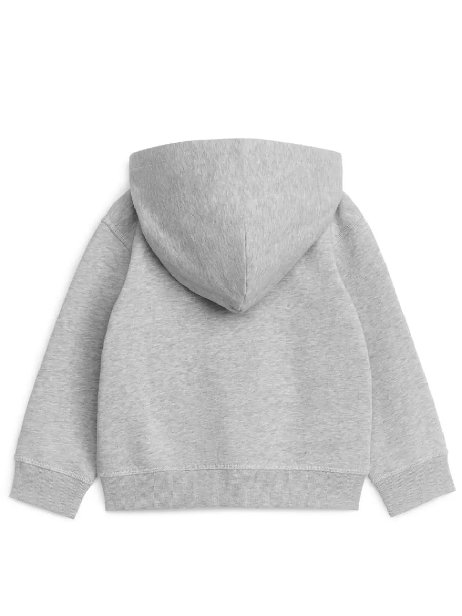 Discount ARKET Zip Hoodie Light Grey