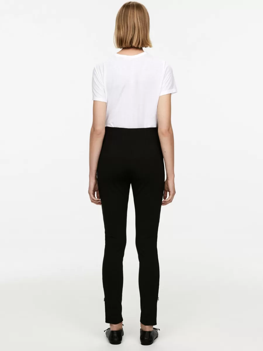 Cheap ARKET Zip Leggings Black